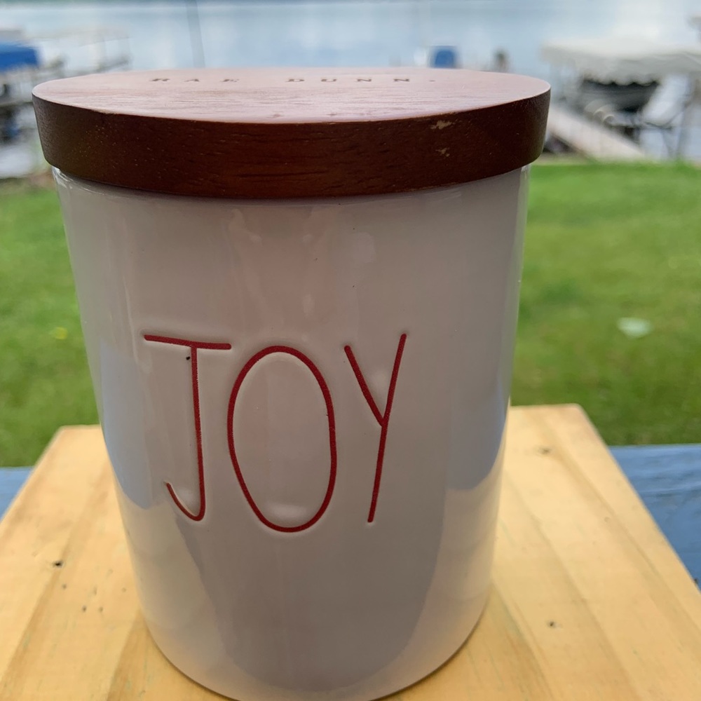 New Rae Dunn Joy Container